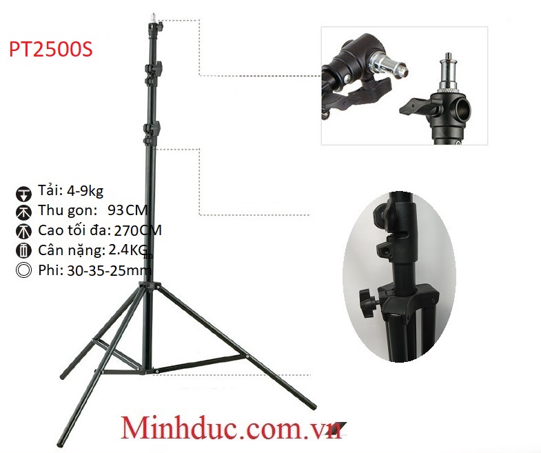 Chân đèn quay phim, chụp ảnh PT2500S